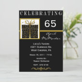 スペシャルの現在の第65誕生日のパーティの招待状 招待状 (スタンド正面)