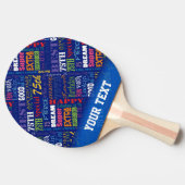 スペシャルの第75誕生会のパーソナライズなモノグラム 卓球ラケット (横)