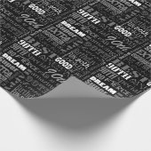 スペシャルの第90誕生会のパーソナライズなモノグラム ラッピングペーパー (角)