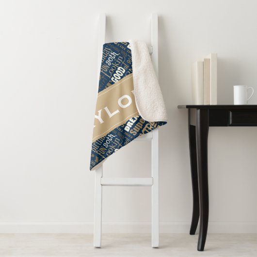 スペシャルの第90誕生会の写真のモノグラム シェルパブランケット (インサイチュ)