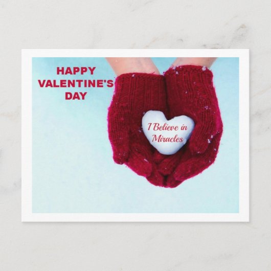 スペシャルはバレンタインの奇跡の郵便はがきを必要とします シーズンポストカード (正面)