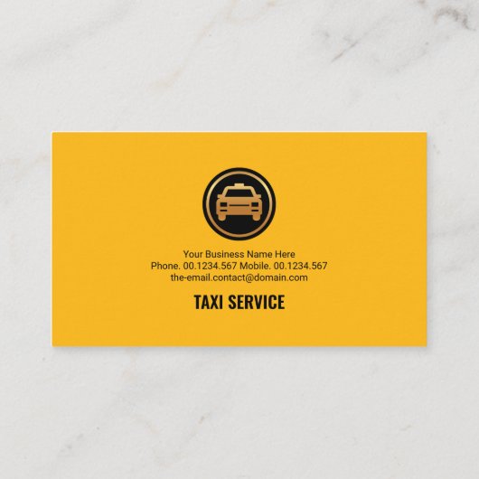スペシャルイエロータクシーレターアイサイネージライド共有 名刺 (裏面)