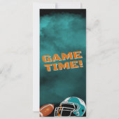 スペシャルエディションサッカーチケット誕生日 招待状 (裏面)