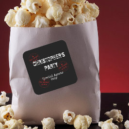 スペシャルエージェント/スパイテーマトップ秘密パーティー スクエアシール