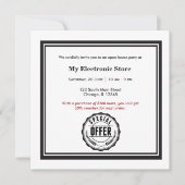 スペシャルオファーグランドオープン 招待状 (正面)