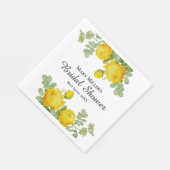 スペシャルカセションイエローローズブライダルシャワー スタンダードランチョンナプキン (角)