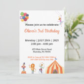 スペシャルキッズマンガテーマエレガント誕生日 招待状 (スタンド正面)