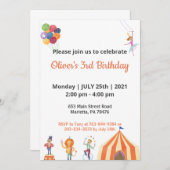 スペシャルキッズマンガテーマエレガント誕生日 招待状 (正面/裏面)