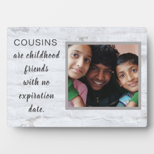 スペシャルギフト！いとこ写真プラーク フォトプラーク (正面)