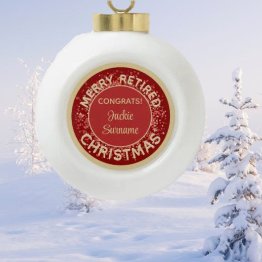 スペシャルギフト！メリー退職した飾 セラミックボールオーナメント