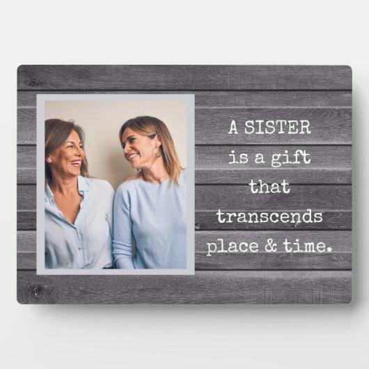スペシャルギフト！SISTERフォトプラークとイーゼル フォトプラーク (正面)