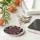 スペシャルクリスマスサンタ万華鏡のように千変万化するパターンデザイン キーホルダー (側面)