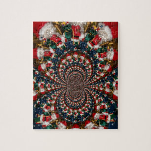 スペシャルクリスマスサンタ万華鏡のように千変万化するパターンデザイン ジグソーパズル