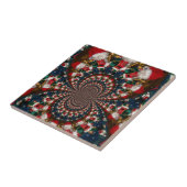 スペシャルクリスマスサンタ万華鏡のように千変万化するパターンデザイン タイル (側面)