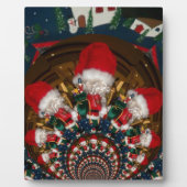 スペシャルクリスマスサンタ万華鏡のように千変万化するパターンデザイン フォトプラーク (正面)