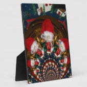 スペシャルクリスマスサンタ万華鏡のように千変万化するパターンデザイン フォトプラーク (側面)