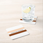 スペシャルグランドピーチアンドブラウン スクエアペーパーコースター (インサイチュ)