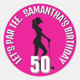 スペシャルゴルフ誕生日サプライズ ラウンドシール