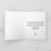 スペシャルサークルカスタムフォトソン30歳の誕生日 カード (内部)