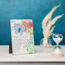 スペシャルシスター、フレンドの詩 フォトプラーク