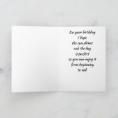 *スペシャルシスター*誕生日ビーチ GREETINGSCARD カード (内部)