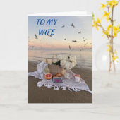 *スペシャルシスター*誕生日ビーチ GREETINGSCARD カード (黄色い花)