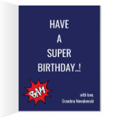 スペシャルスーパーヒーローアメージング飛んでいるフォト誕生日 (内側(右))