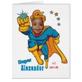 スペシャルスーパーヒーローアメージング飛んでいるフォト誕生日 (正面)