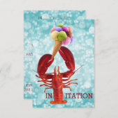 スペシャルタイムカクテルパーティの招待状 招待状 (正面/裏面)