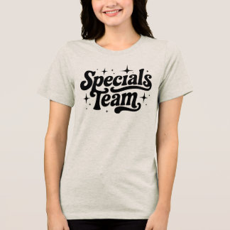 スペシャルチーム グルービー レトロ タイポグラフィー スパークル トライブレンドTシャツ