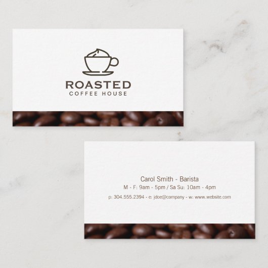 スペシャルティコーヒー飲料/コーヒー豆 名刺 (正面/裏面)