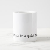 「。.......」 スペシャルティポエトリーマグ ジャンボコーヒーマグカップ (正面)