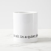 「。.......」 スペシャルティポエトリーマグ ジャンボコーヒーマグカップ