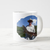 スペシャルティ写真マグカップ上のあなたの個人的なコーヒー ジャンボコーヒーマグカップ (正面右)