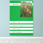 スペシャルドッグノートアイロニックミニパドフォリオ キャンバスプリント (インサイチュ (ウッドフロア))