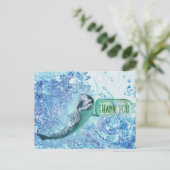 スペシャルドルフィンウォーターありがとうポストカート ポストカード (スタンド正面)