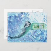 スペシャルドルフィンウォーターありがとうポストカート ポストカード (正面/裏面)