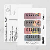 スペシャルバンコポストカード招待状 インビテーションポストカード (正面/裏面)