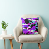 スペシャルパープルカラー迷彩柄装飾用クッション クッション (椅子)