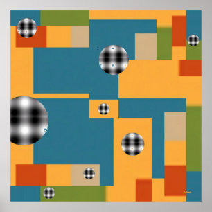 スペシャルピープル – Ken Gage抽象芸術アート ポスター