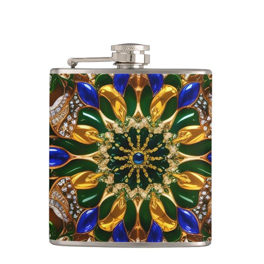 スペシャルフラスコとブラジル色デザイン フラスク (正面)