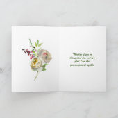 スペシャルフレンドビューティフルフローラ誕生日カード カード (内部)