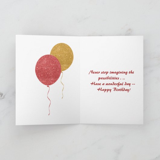 スペシャルフレンド素敵なハッピーバースデー カード (内部)