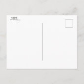 スペシャルホリデーホットチョコレートレシピはがき ポストカード (裏面)