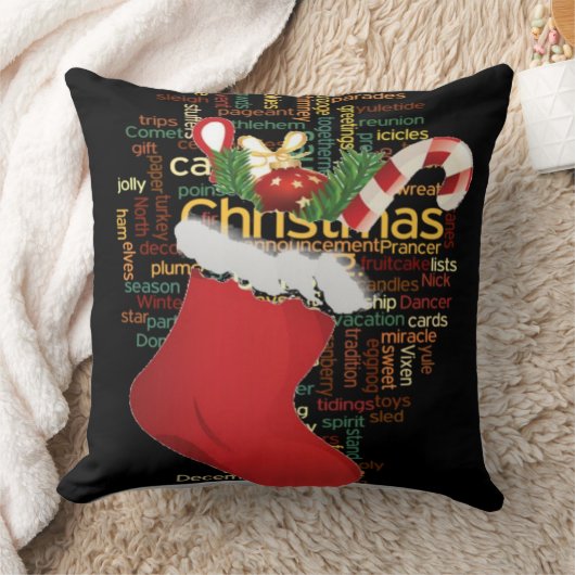 スペシャルメリークリスマスホームデコラーパターンデザイン クッション (ブランケット)