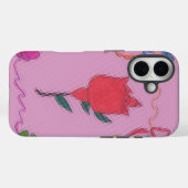 スペシャルラブルバラかわいいベビーピンク色 Case-Mate iPhoneケース (裏面 (横))