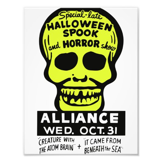 スペシャルレイトスポックとホラーショー フォトプリント            (正面)