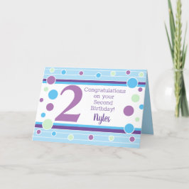 スペシャル第2誕生日パーソナライズされたカード！ カード