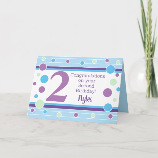 スペシャル第2誕生日パーソナライズされたカード！ カード (正面)
