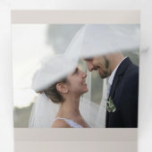 スペシャル結婚の3つ折り写真の追加のお知らせ 三つ折り案内状 (内部最初)